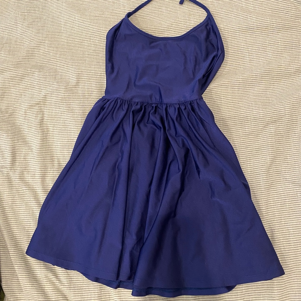 American Apparel Navy Skater Dress Size S